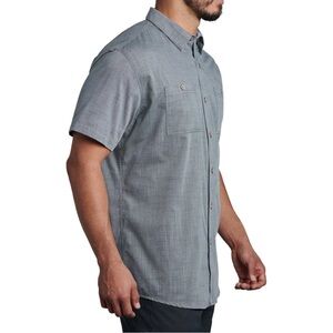 Kuhl short sleeve shirt in striped and tribal pattern